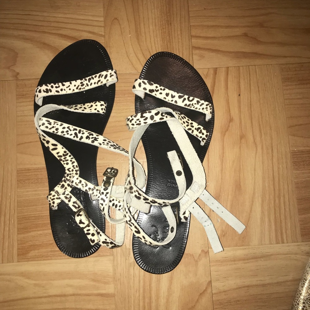 Zebra print sandal